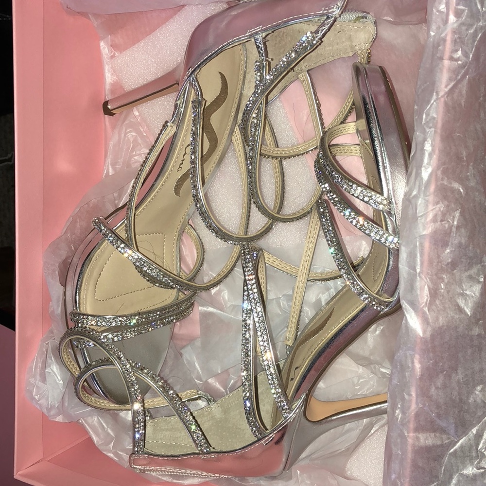 Silver Bling Heels